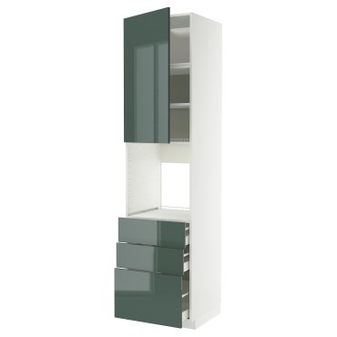 METOD/MAXIMERA, висок шкаф за фурна с врата/3 чекм., 695.862.49