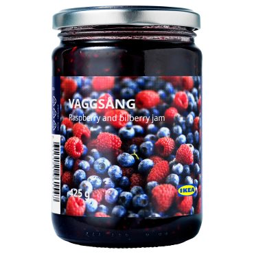VAGGSANG, Конфитюр от малини и черни боровинки, 425 гр, 706.078.54