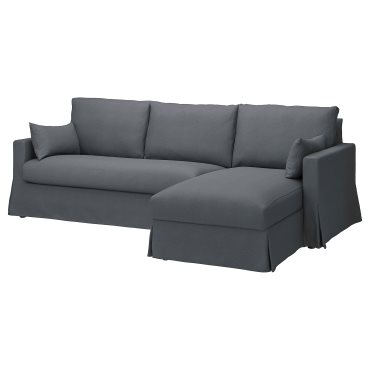 HYLTARP, 3-местен диван с лежанка, отдясно, 795.149.64
