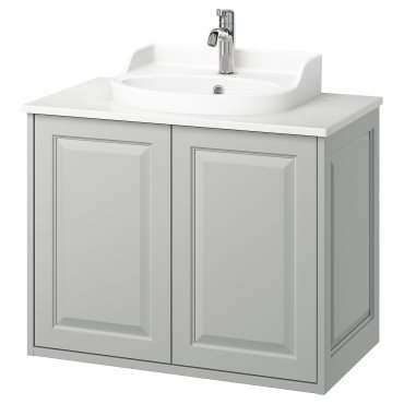 TANNFORSEN/RUTSJON, шкаф с врати/мивка/смесител, 795.299.89