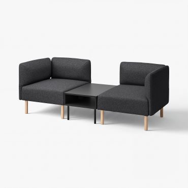 LILLEHEM, 2-местен модулен диван с маса, 795.697.44