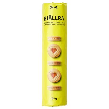 BJÄLLRA, Бисквити с пълнеж с лимонов вкус, 176 г, 806.270.88