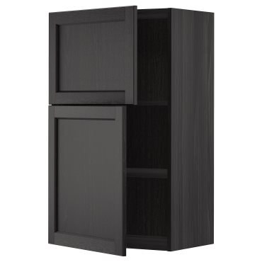 METOD, стенен шкаф с рафтове/2 вратички, 894.580.43