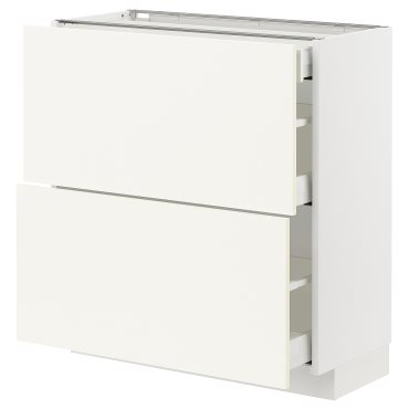 METOD/MAXIMERA, долен шкаф с 2 чела/3 чекмеджета, 895.072.27
