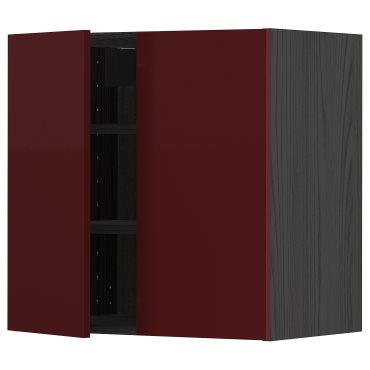 METOD, стенен шкаф с рафтове/2 вратички, 994.597.87