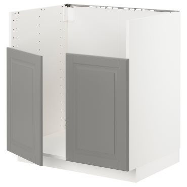 METOD, долен шкаф за двойна мивка BREDSJON, 994.600.45