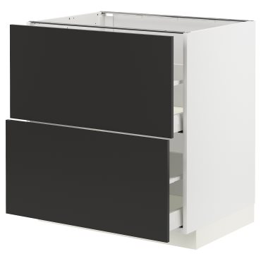 METOD/MAXIMERA, долен шкаф с 2 чела/2 високи чекмеджета, 994.981.71