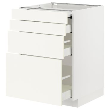 METOD/MAXIMERA, шкаф с изтеглящ се плот/3 чекмеджета, 995.072.36