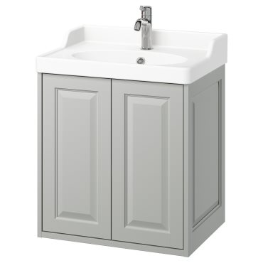 TANNFORSEN/RUTSJON, шкаф с врати/мивка/смесител, 995.140.67