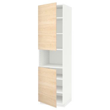 METOD, висок шкаф за микровълнова с 2 врати/рафт, 094.578.63