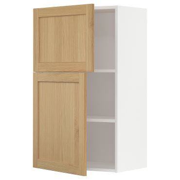 METOD, стенен шкаф с рафтове/2 вратички, 095.093.48