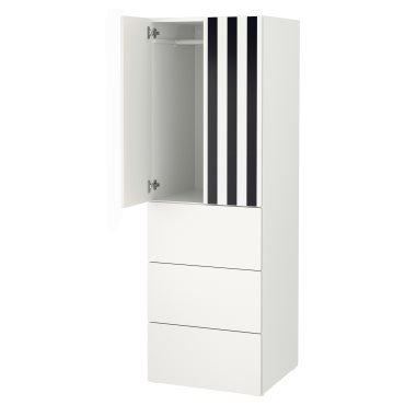 SMASTAD/PLATSA, гардероб, с 3 чекмеджета, 095.499.19