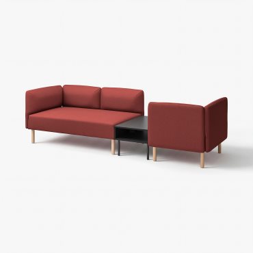 LILLEHEM, 3-местен модулен диван с маса, 095.697.47