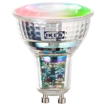 KAJPLATS, LED крушка GU10 470 lm, смарт, цветен и бял спектър, 106.085.78