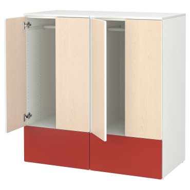 SMASTAD/PLATSA, комб. артикули за съхранение, с две чекмеджета, 195.498.91