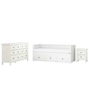 HEMNES, мебели за спалня, комплект 3 части, 294.834.27