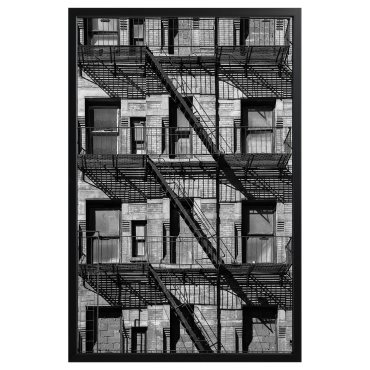 BJÖRKSTA, картина с рамка, "Балкони", 295.089.51