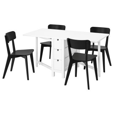 NORDEN/LISABO, маса и 4 стола, 393.855.39