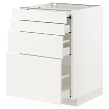 METOD/MAXIMERA, шкаф с изтеглящ се плот/3 чекмеджета, 394.191.48