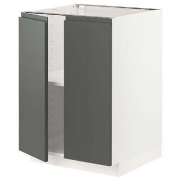 METOD, долен шкаф с рафтове/2 вратички, 394.568.95