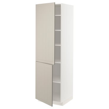METOD, висок шкаф с рафтове/2 врати, 394.603.50