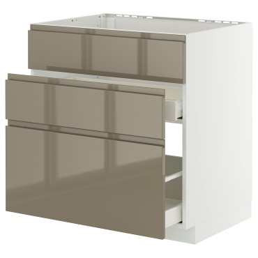 METOD/MAXIMERA, долен шкаф за мивка + 3 чела/2 чекм., 395.770.53