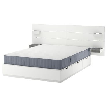 NORDLI, рамка за легло с място за съхр. и матр., с горна табла за легло, 595.368.63