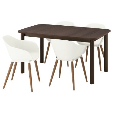 STRANDTORP/GRONSTA, маса и 4 стола с подлакътници, 595.693.06