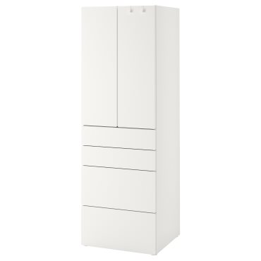 SMASTAD/PLATSA, гардероб с 4 чекмеджета, 60x57x181 см, 694.283.25