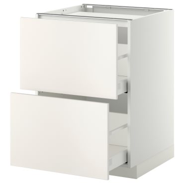 METOD/MAXIMERA, долен шкаф за готв. плот/2 чела/2 чекм., 699.203.55