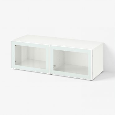 BESTÅ, етажерка със стъклени врати, 794.891.63