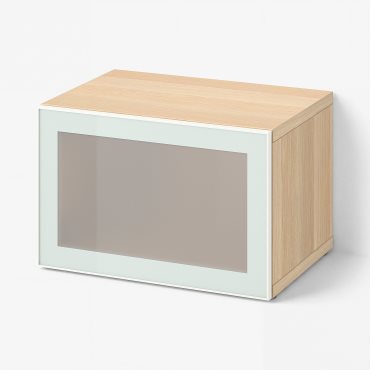 BESTÅ, етажерка със стъклена врата, 794.904.73
