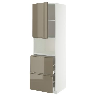 METOD/MAXIMERA, висок шкаф за микровълнова фурна, врата/2 чекм., 795.774.47