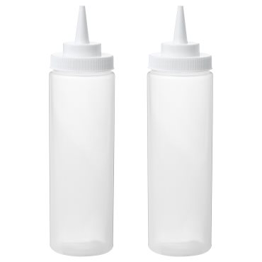 GRILLTIDER, бутилка за сосове, пластмаса/прозрачно, 2  бр/к-т, 804.446.06