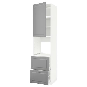 METOD/MAXIMERA, висок шкаф за фурнаа+врата/2 чекм, 894.684.24