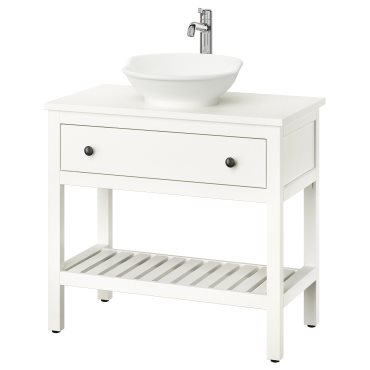 HEMNES/VASTERSJON, открит шкаф с чекм./мивка/смесит., 895.684.71