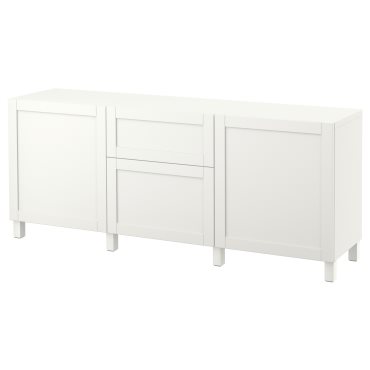 BESTÅ, комбиниран артикул за съхранение с чекмеджета, 091.956.25
