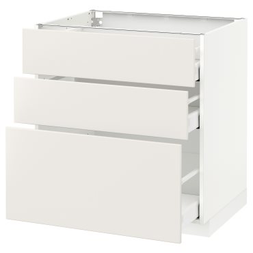 METOD/MAXIMERA, долен шкаф с 3 чекмеджета, 290.497.08