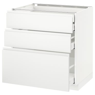 METOD/MAXIMERA, долен шкаф с 3 чела/2 ниски, 1 средно, 1 високо чекм., 291.120.97