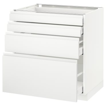 METOD/MAXIMERA, долен шкаф с 4 чела/4 чекм., 291.128.08