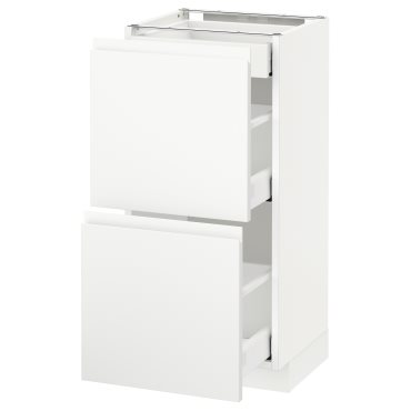 METOD/MAXIMERA, долен шкаф с 2 чела/3 чекмеджета, 291.128.32