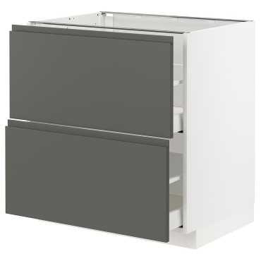 METOD/MAXIMERA, долен шкаф с 2 чела/2 високи чекмеджета, 293.099.56