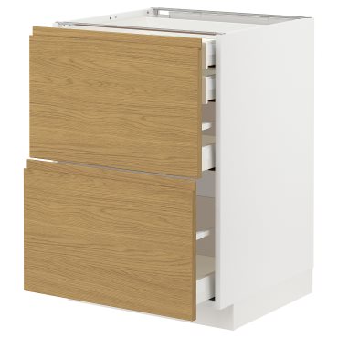 METOD/MAXIMERA, долен шкаф с 2 чела/ 2 ниски, 1 средно, 1 високо чекм., 295.380.95