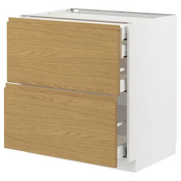 METOD/MAXIMERA, долен шкаф с 2 чела/ 2 ниски, 1 средно, 1 високо чекм., 295.390.90