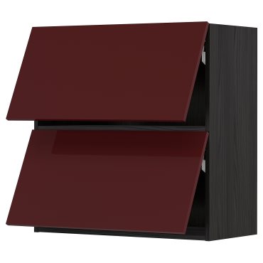 METOD, стенен хоризонтален шкаф с 2 врати, 80x80 см, 393.917.62