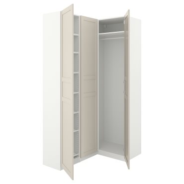 PAX/FLISBERGET, ъглов гардероб, 495.026.51