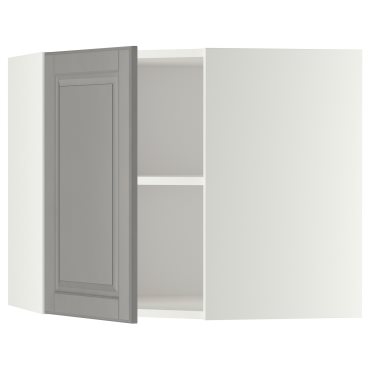 METOD, ъглов стенен шкаф с рафтове, 499.186.93
