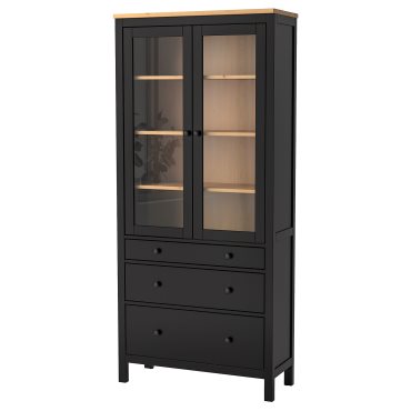 HEMNES, витрина с 3 чекмеджета, 504.522.97