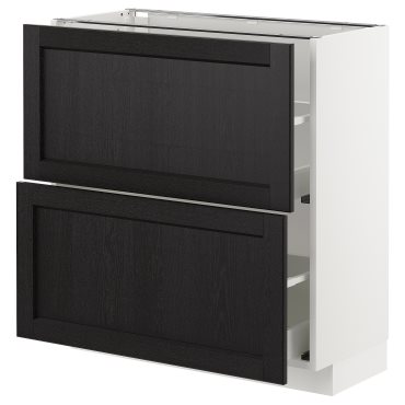 METOD, долен шкаф с 2 чекмеджета, 592.573.76