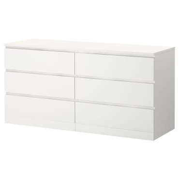 MALM, скрин с 6 чекмеджета, 604.035.84